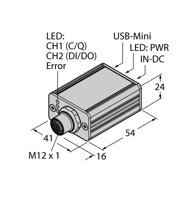 TX1-Q20L60 6967114 Teach adaptér pro induktivní rotační, lineární, úhlové, ultrazvukové a