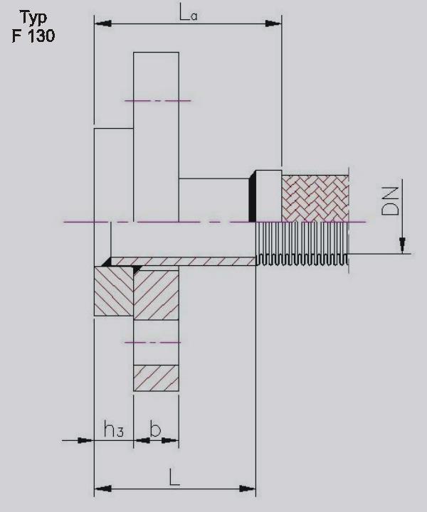 Nátrubek s přivařovacím kroužkem a točivou přírubou dle ČSN EN 09-, typ 3 a 0 Tubular nozzle with ring collar and floating flange to EN 09-, types 3 and 0 PN Materiál č. Material No. Ocel / Steel.