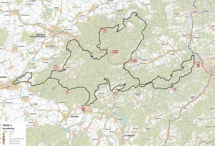 PLÁN TRATI - UCI A 117 km NEBUĎTE ČUŇATA A NEODHAZUJTE ODPADKY MIMO VYZNAČENÉ ZÓNY! Pokud jste svoji energetickou tyčinku dokázali uvést v celku, až ji sníte, uvezete i její prázdný obal.