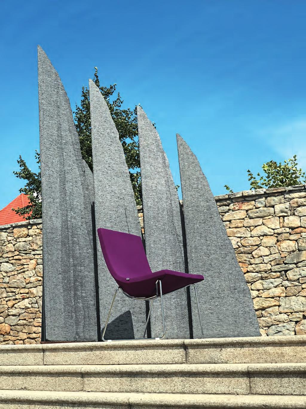 moon Thanks it its size the comfortable Moon chair is suitable for any interior, making it a practical choice for public spaces and domestic use alike. The line offers several base options.
