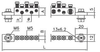 EKL11 materiál: MS: PA 6 bez halogenu MS1-3: PA 66 samozhášivý EKL11-2x6 -