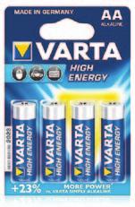 baterie napětí 1,5 V cena za 1 kus 33,00 Baterie Varta 4920 High Energy