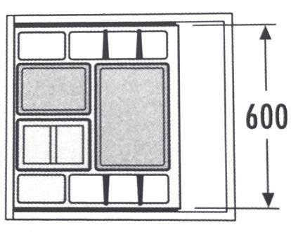 plastové, částečný výsuv, boční montáž 1x18l + 2x8 l (1x8 l víko) 34 l světle šedá 4,1