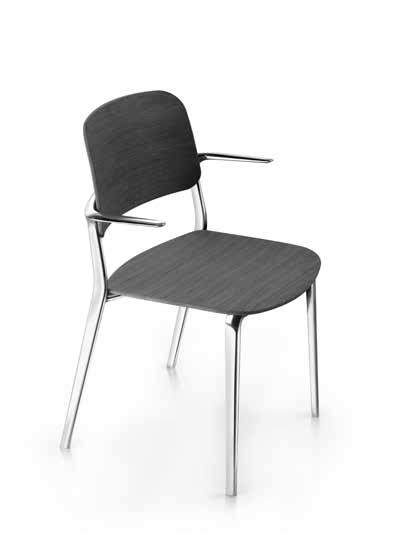 APPIA Christoph jenni 2014 It is the choice of materials that enables the elegant and simple form desired for the Appia chair, based on automobile design of the 1950s.