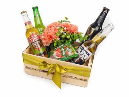 Dárková pivní bedýnka Desperados pivo 5,9% sklo 0,33 l Corona extra 4,6% sklo 0,355 l Heineken ležák 12% sklo 0,33l Guinness pivo stout sklo 0,33 l Vepřový salám s bílou plísní na povrchu 100