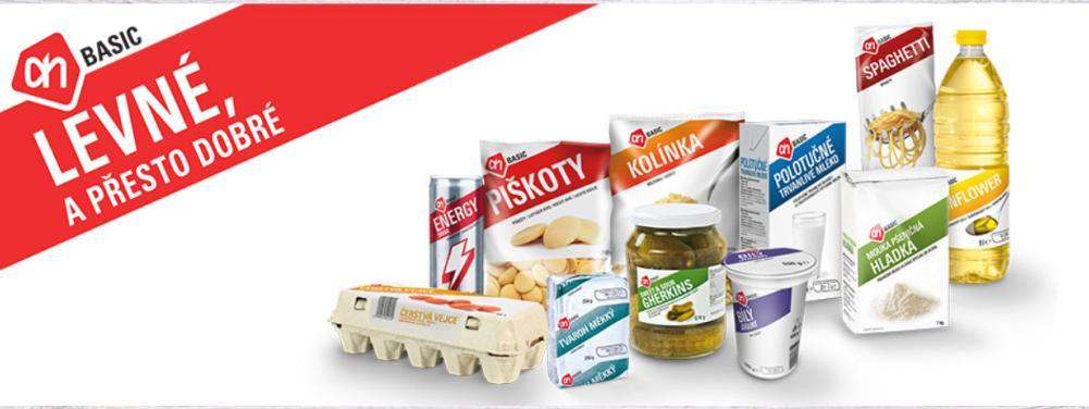 Obrázek 11: AH BASIC - vlastní značka společnosti Albert (Zdroj: https://www.albert.