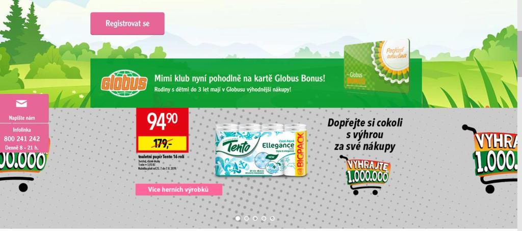 Obrázek 14: Reklama na zvýhodněné zboží pro členy Mimi klubu (Zdroj: https://www.mimiklub.cz/?