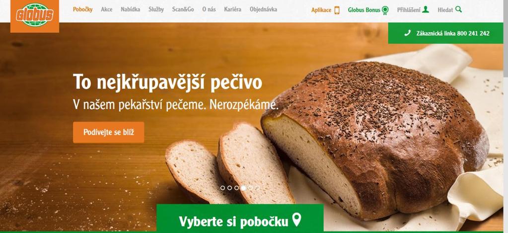 Obrázek 15: PPC reklama na webových stránkách Globus (Zdroj: https://www.globus.cz/) Na obrázku č.