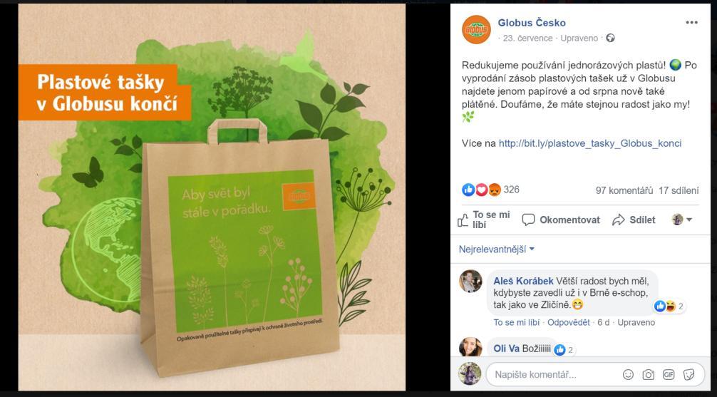 Obrázek 38: Počty jednotlivých reakcí na Instagramu ( https://suite.socialbakers.com/737713/analytics/ig/overview?