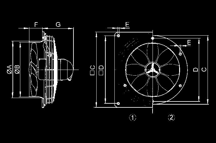 Parametry Ex-ventilátory MAICO splòují bezpeènostní požadavky evropské smìrnice 94/9/EU pro zaøízení a ochranné systémy v prostorech s nebezpeèím výbuchu. Typová øada EZQ... - Ex, DZQ.