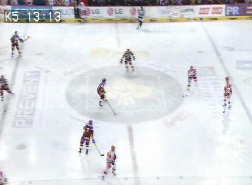 Příloha 2: 46. kolo 30.02.20 Sparta HC Mountfield 4:2 třetiny (:, :0, 2:) střely:4,5,5 Rozbor: Forcheking Střední pásmo Pokyny do druhé třetiny: -hrát více do těla -aktivní napadání Obr.
