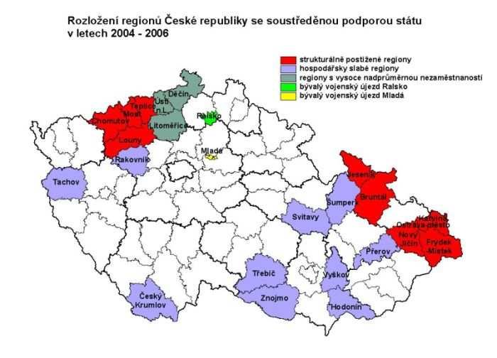 - Stávající vymezení bylo schváleno usnesením z července 2000 o Strategii regionálního rozvoje České republiky.