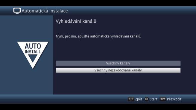 > Nakonec stiskněte tlačítko INFO, abyste nastavení přijali. Kontrola konfigurace sítě začne znovu. 6.