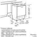 integrovaná myčka nádobí 60 cm s