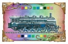 Lokomotivy Lokomotivy představují vozy univerzální barvy a ve hře představují žolíka. Při zabírání tratě můžete lokomotivu přidat ke skupině vozů jakékoli barvy, kterou potřebujete.