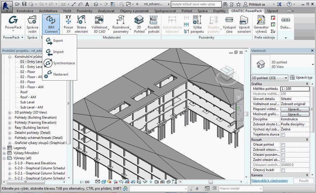 BIM Connect 1: Dostupnost pro Autodesk Revit 2016 Nová verze BIM Connect 2016 je součástí Advance PowerPacku 2016 pro Revit, který je kompatibilní s Autodesk Revit 2016.