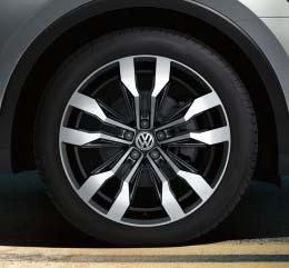 19" kola z lehké slitiny Sebring,¹), ³) Volkswagen R SO 09 19" kola z lehké slitiny