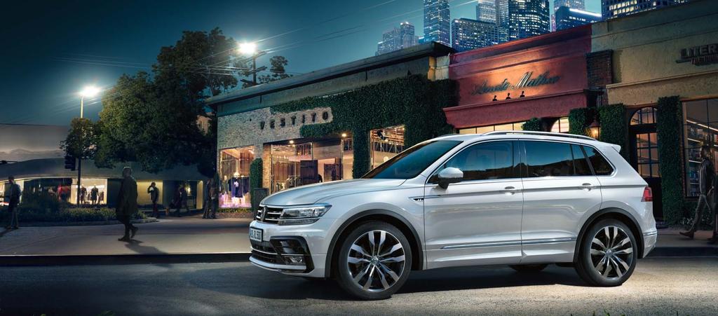 Zanechá dojem. A nejenom na první pohled. Čisté kontury a ostře modelované linie: Výrazný design vozu Tiguan projevuje svou sílu již při prvním pohledu.