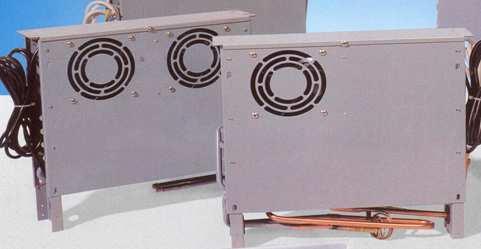 Výparníky SICAF Standardní provedení s AC ventilátory Napájení 230-1-50/60, délka kabelu 3m.