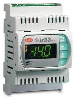 Elektronický regulátor IR33M Montáž do panelu Rozměry: 76,2 x 34,2 x 70,5 mm (H x W x D), rozměry otvoru 71 x 29 mm 2 vstupy pro sondu; 2 digitální vstupy.