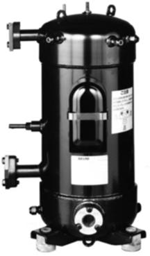 Kompresory Scroll R410A do klimatizací Tc = 54,4 C = Kondenzační teplota. Te = Odpařovací teplota Teplota par v sání 18,3 C. Teplota kapaliny 46,1 C. Model Pozn.