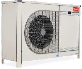 Venkovní kondenzační jednotky Danfoss Optyma Plus INVERTER H/MBP Standardní vybavení: inverterový kompresor, uzavírací ventily na sání a výtlaku, vzduchový kondenzátor, vyhřívání oleje, ventilátor,