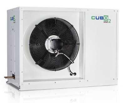 Venkovní invertorové kondenzační jednotky CUBO - R744 - CO 2 Regulace výkonu od 25% až do 100% při 1 500 až 6 000 rpm Standardní vybavení: AC invertorový kompresor, inverter, EC ventilátory,