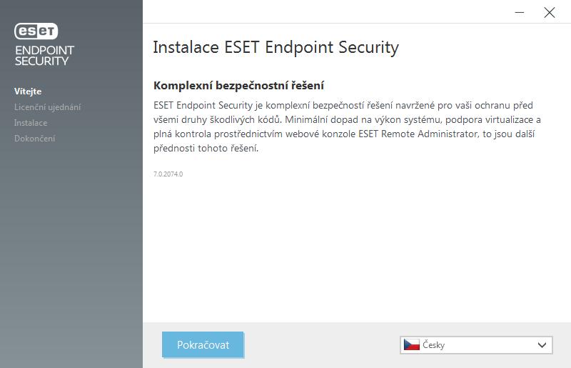 1.V dalším kroku se zobrazí licenční ujednání s koncovým uživatelem. Přečtěte si jej a kliknutím na Přijmout jej odsouhlaste. V instalaci pokračujte kliknutím na tlačítko Další. 2.