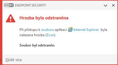 Byla nalezena inﬁltrace Inﬁltrace se mohou do počítače dostat z různých zdrojů: z webových stránek, ze sdílených složek, prostřednictvím e-mailu, z výměnných médií (USB klíče, externí disky, CD a