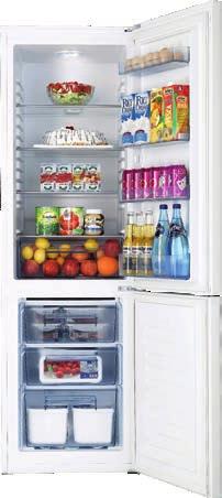 RP 6693 Kč Kombnovaná chladnčka Beko CSA 20 M21W, změna otevírání dveří - automatcké odmrazování chladnčky, LED osvětlení - objem chladnčky 12 l / mraznčky 7 l, V x Š x H: 153 x 5 x