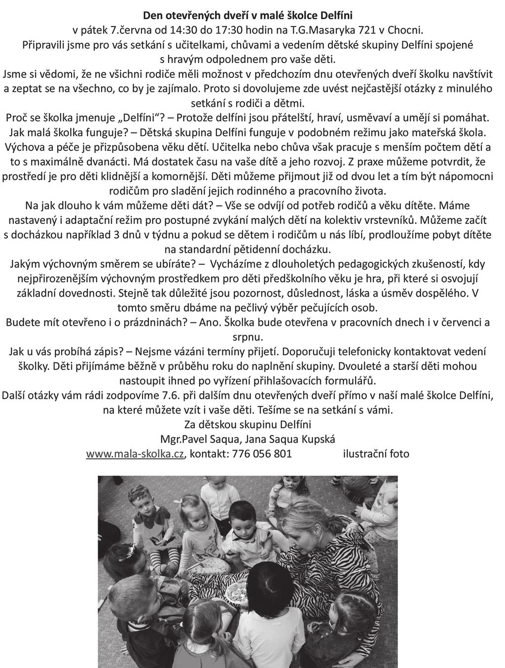 Pekařství u Lifků přijme pomocnou pekařku. tel.