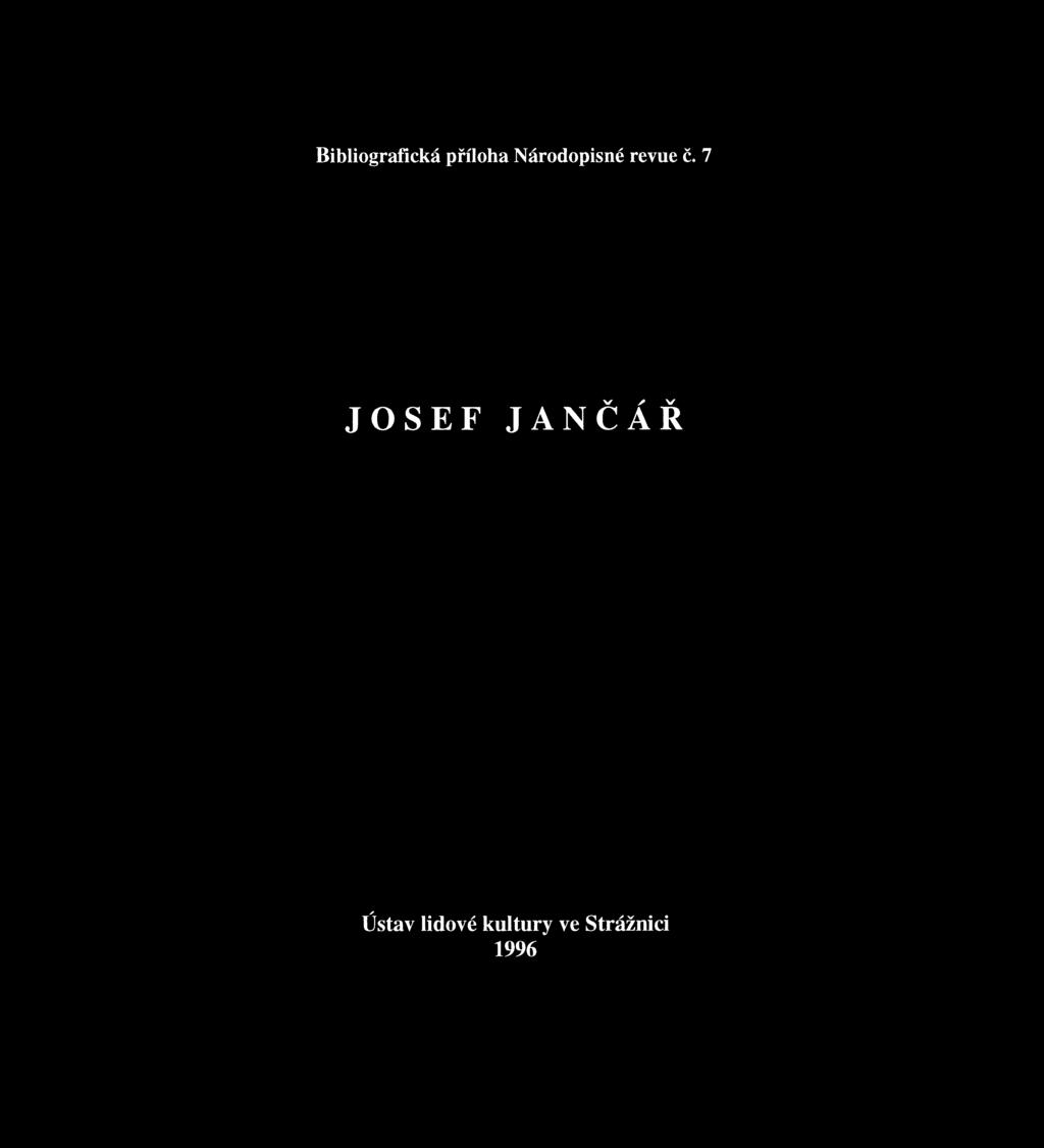 Bibliografická příloha Národopisné revue č.