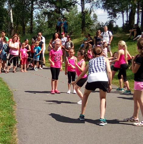 Pracoviště Tyršova Rope skipping švihadlování (identifikační číslo: 04) Martina Kasíková sál DDM Kamarád Tyršova den a čas: pondělí 17:00 18:00 cena za pololetí: 300 Kč Švihadlování je sportovní
