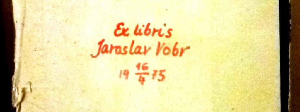Bookplates for Jaroslav Vobr with dating from the years 1964 2000