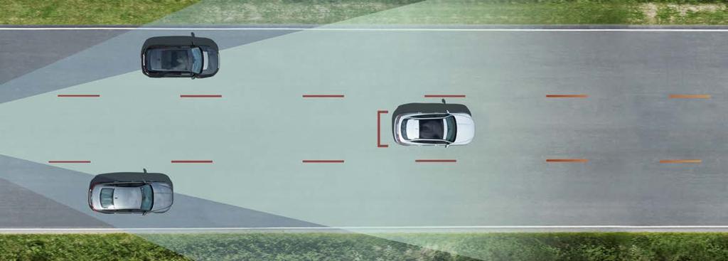 Adaptivní tempomat s asistentem řízení lze aktivovat při rychlosti 20 km/h a vyšší a funguje při rychlosti 0 až 200 km/h. Funkce se aktivuje stiskem tlačítka Set.