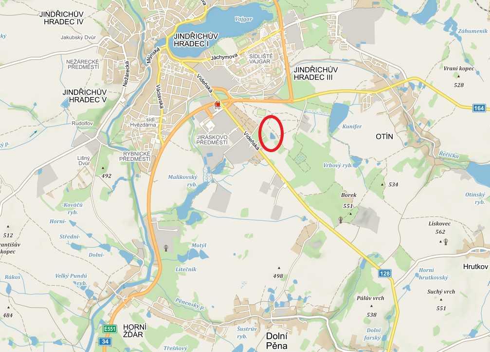 Příloha: Orientační mapa s vyznačením území 1.