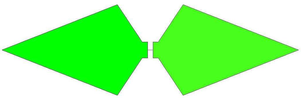 4.2 Modelování aktivního prvku a jeho optimalizace Aktivní prvek je vytvořen na substrátu s názvem 25N s parametry h=0,77 mm, ε =3,38, tg (δ)=0,0025. Rozměry substrátu jsou 40x80mm.