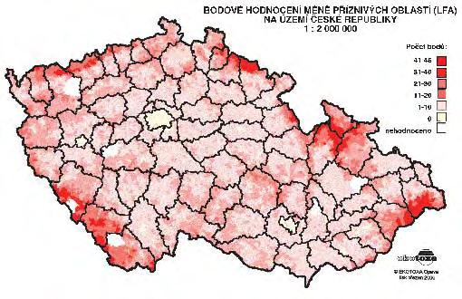 oblasti postiïené specifick mi nev hodami, které v ak nesmûjí pfiesáhnout spolu s oblastmi s ekologick mi omezeními 10 % z celkové rozlohy státu.