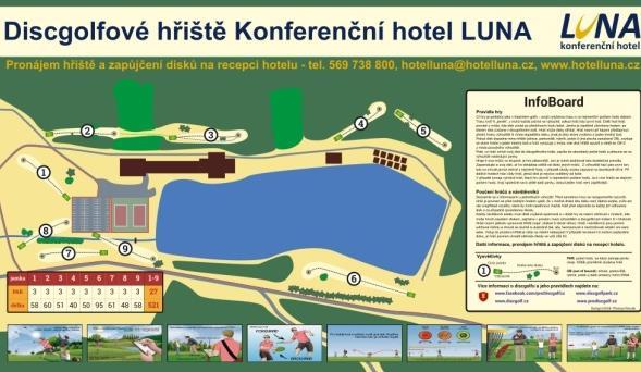 + Outdoorové aktivity i relax discgolfové hřiště golf s létajícím talířem - skvělá a nenáročná