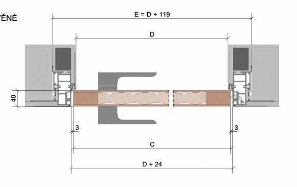 rozměry zárubní ExH rozměr dveřního křídla CxL 1kř. v. 197 v. 210 v.