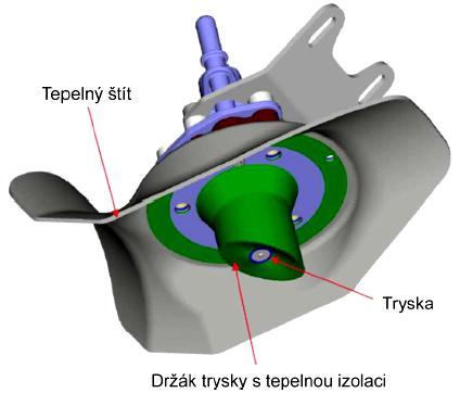 Obr. 13 Pohled na vstřikovací
