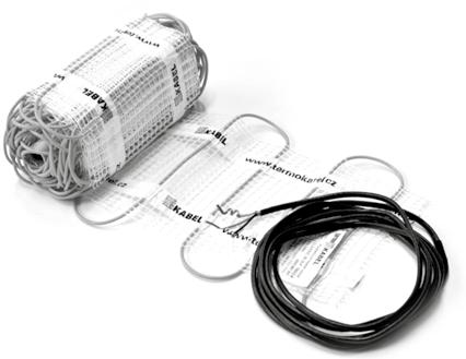 ELEKTICKÁ TOPIDLA SMAT HOME EGULACE A PŘÍSLUŠENSTVÍ SUCHÁ INSTALACE TOPNÉ OHOŽE A KABELY A termo KABEL Classic Topná rohož pro temperování tvrdých i měkkých krytin 160 W/m 2 120 W/m 2 in rozteč 8 cm