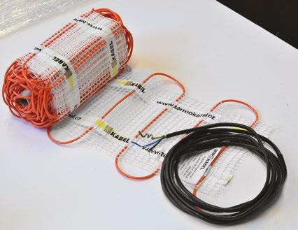 Dostupná i ve variantě se sníženým výkonem 120 W/m 2, který je určený pro temperování měkkých krytin a ve variantě 160 W/m 2 se zmenšenou šířkou 30 cm, která je vhodná pro menší a členité prostory.