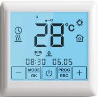 termokabel SE 00 0060 Termostat pro temperování a vytápění dotykové ovládání, inteligentní režim, podlahové i