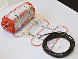 Varianta se sníženým výkonem 0 W/m je ideální pro temperování měkkých krytin, varianta 60 W/m se zmenšenou šířkou 30 je vhodná pro menší a členité prostory.