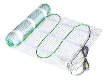 termo KABEL 3,5 alumat Topná rohož s hliníkovou fólií pod plovoucí podlahy fleximat 00 W/m Topná rohož pro podlahové přímotopné vytápění a temperování měkkých krytin fleximat 60 W/m Samolepicí topná