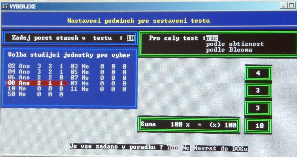 1 1 /15 - testovací systém DIATEST (2.polovina 80-tých let) -Počítačový program PROTEK (2.