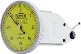 Číselníkové úchylkoměry / Dial indicators 5604040 Páčkový vodorovný úchylkoměr 5604040 Lever-type horizontal indicator Upínání: 6 a 8 mm + na rybinu Průměr
