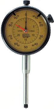 číselníku: 60 mm Výměnné doteky M,5 Nastavitelné toleranční značky DIN 878 Clamping: 8 mm Rotatable dial diameter: 60 mm Interchangeable inserts M,5 Adjustable
