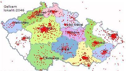 Příloha 2: Dynamická mapa výskytu MC a duodenojejunální sonda